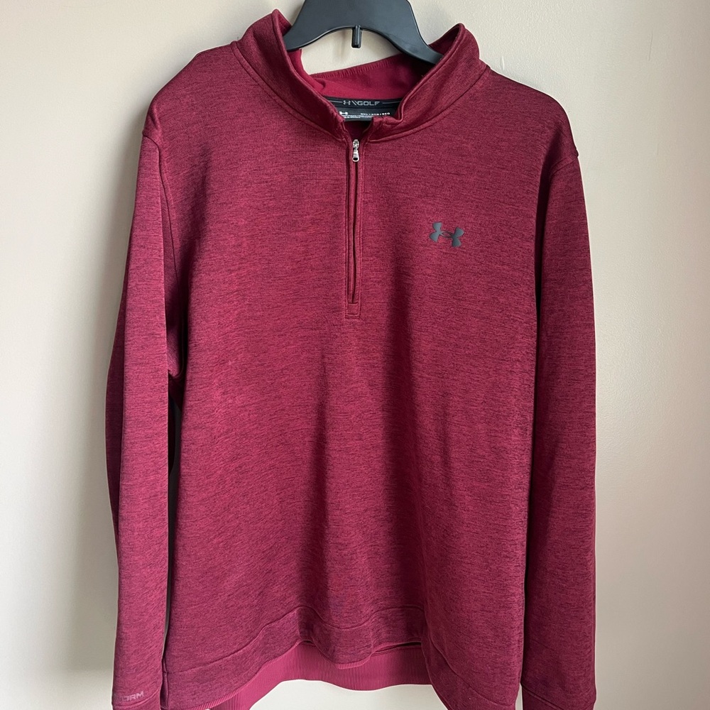Under Armour Burgundy Quarter-Zip Pullover